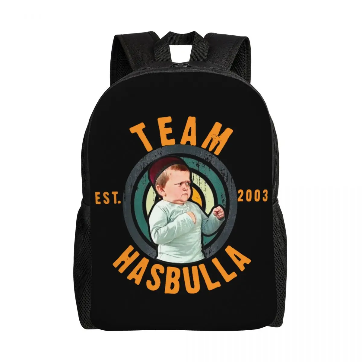 

Funny Hasbulla Hasbullah Smile Backpacks for Women Men College School Student Bookbag Fits 15 Inch Laptop Mini Khabib Bags