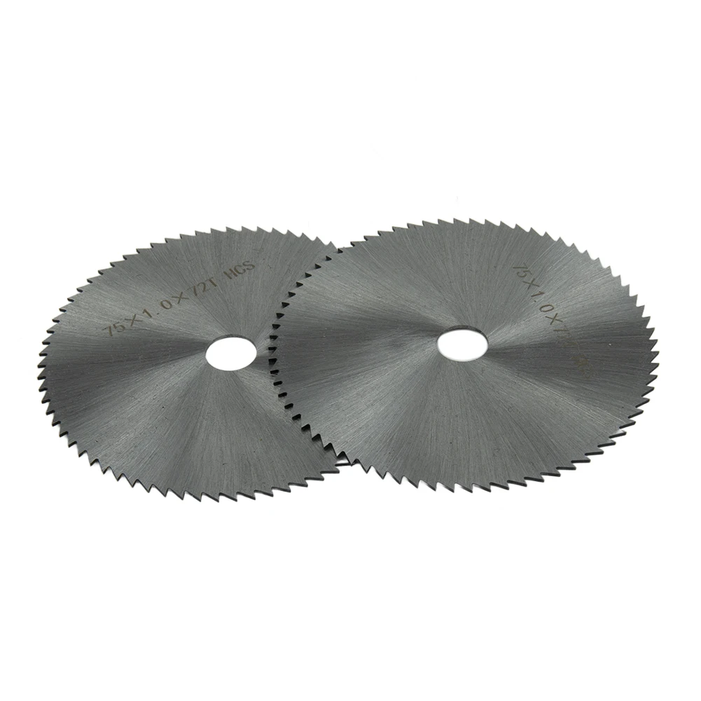 2pcs 3inch HSS Saw Blade 72T Circular Cutting Disc For Angle Grinder Cutting Polishing Wood Stone replacement tool Accessories