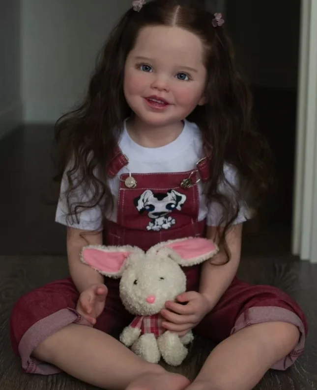 Assembled Realistic Toddler Girl 42in Delphi Reborn Baby Doll Rooted Hair Festival Gift