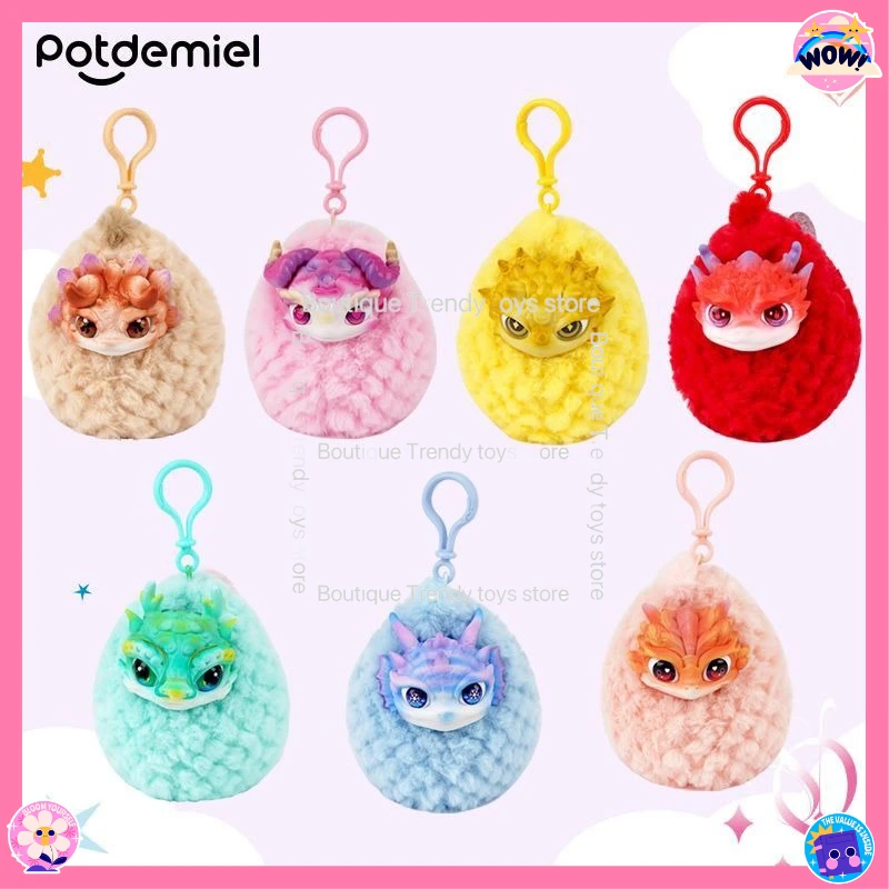 

Potdemiel Honey Jar Dragon's Birth Trendy Blind Box Plush Cute Pendant Gift Soft Decompression Simulation