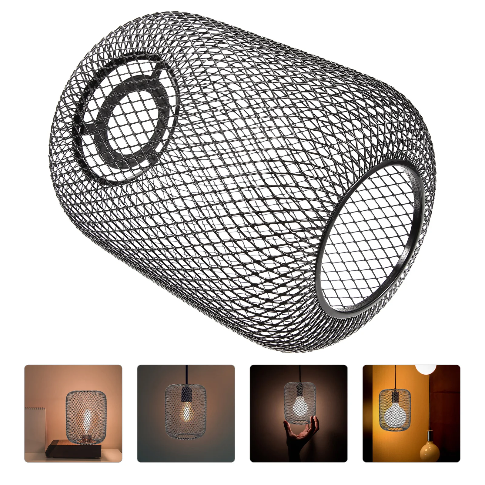 

Metal Lampshade Industrial Mesh Design Durable Decorative Light Cover For Home Bar Restaurant Ceiling Pendant Replacement