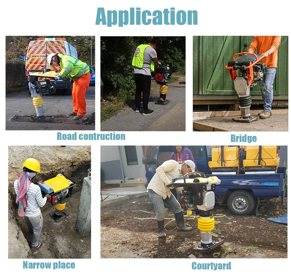 Machine compacteur de pilon de bourrage de construction RM80