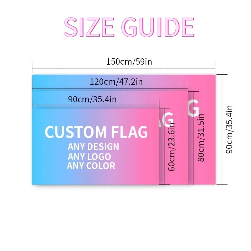 2D FLAT 1PC Custom Double-Sided Banner, 4-Hole Design, Personalized Picture Pattern Logo, Upload Your Text/Photo/Logo.