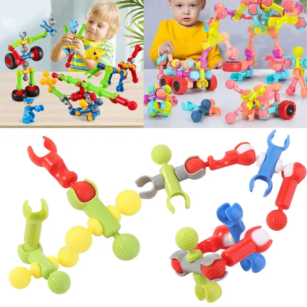 

101pcs Bricks Splicing Model Blocks . Movable Articulated Construction Puzzle Cartoon Handmade Assembly Montessori