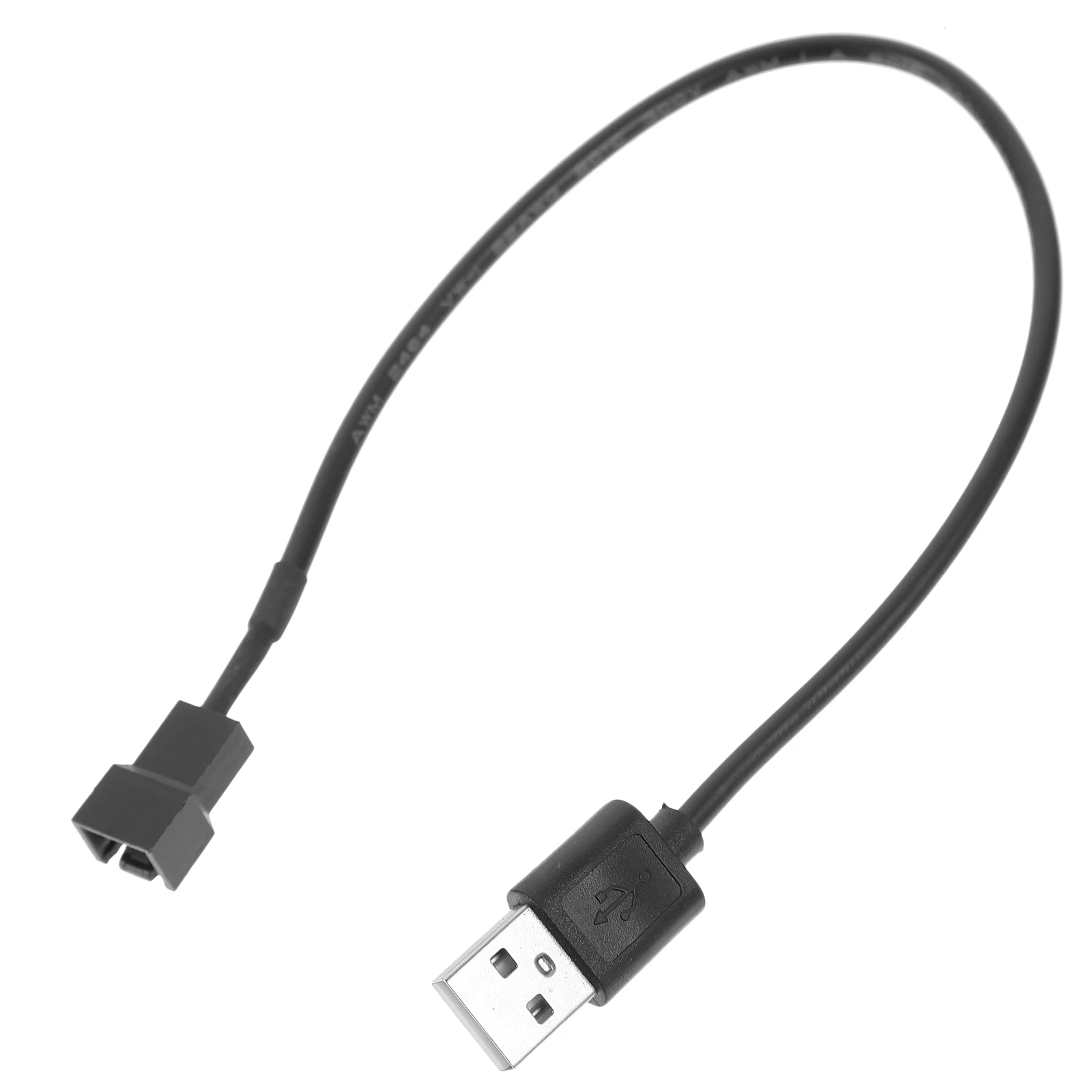 

5pcs Usb To 3Pin Adapter For Pc Fan Computer Power Cord Long Flexible Stable Transmission Easy Install 3-Pin Fan Cable Cord 3Pin
