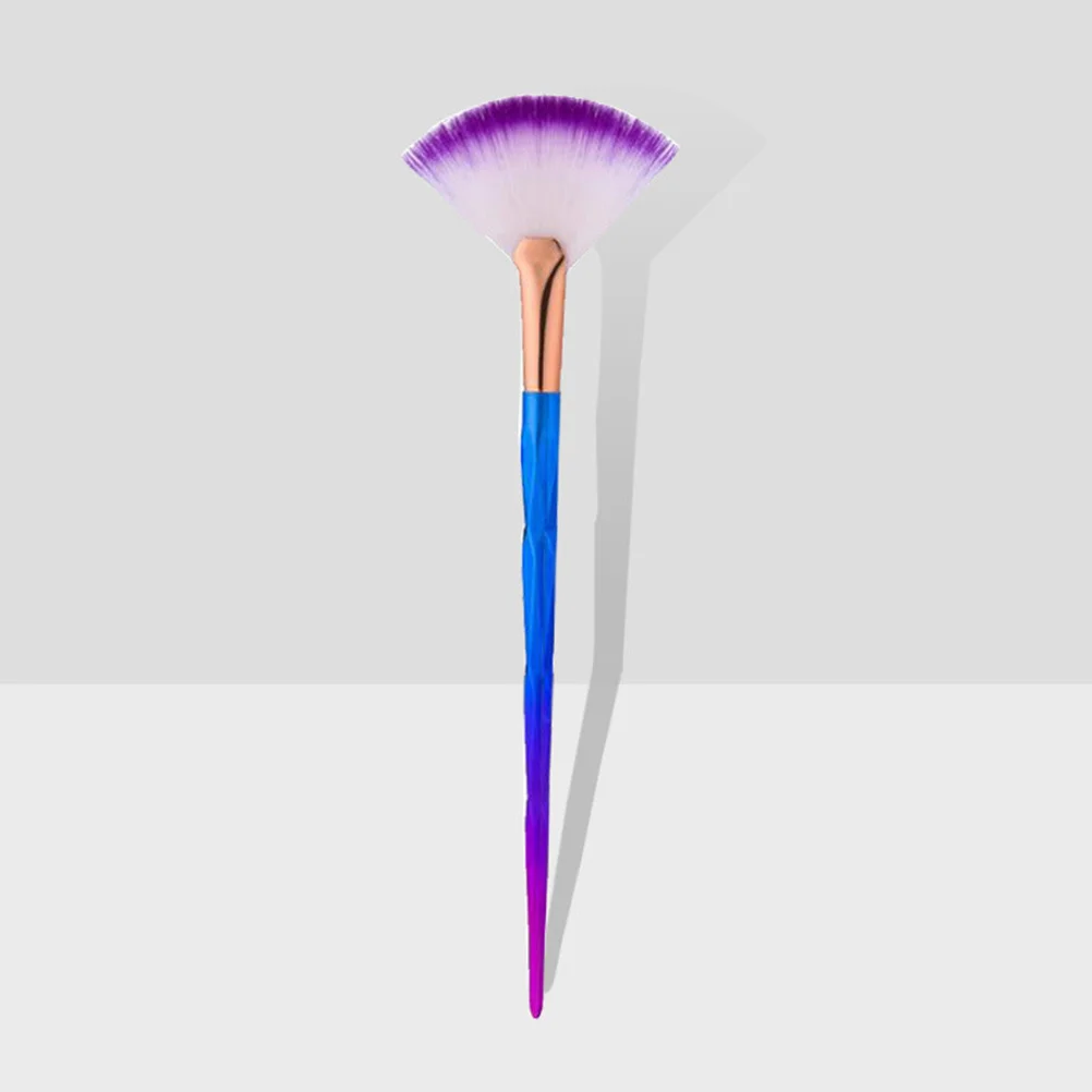 

6Pcs Professional Fan Makeup Brush Set Gentle Firm Bristles Mask Application Tool for All Types Facial Masks Easy Carry Design