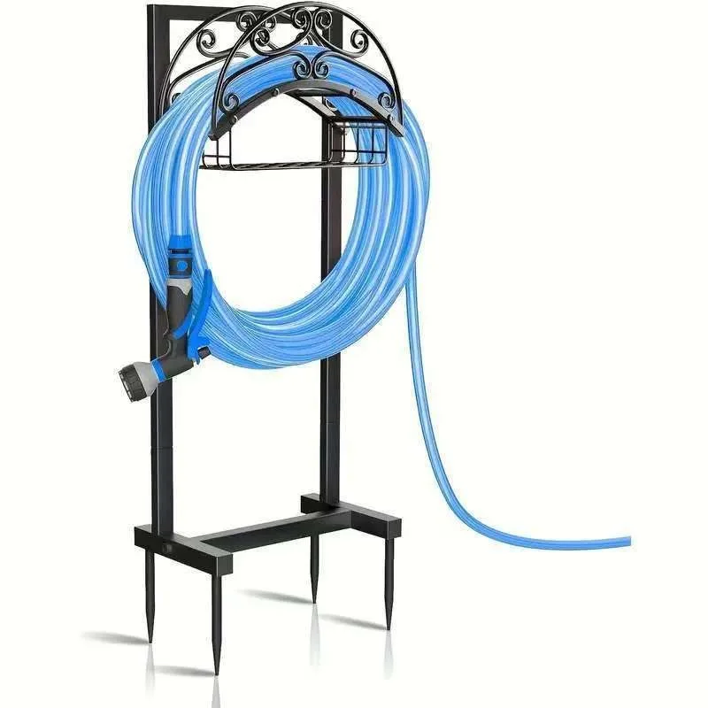 

Hose Holder Heavy Duty Metal Thickened Freestanding Hose Holder Garden