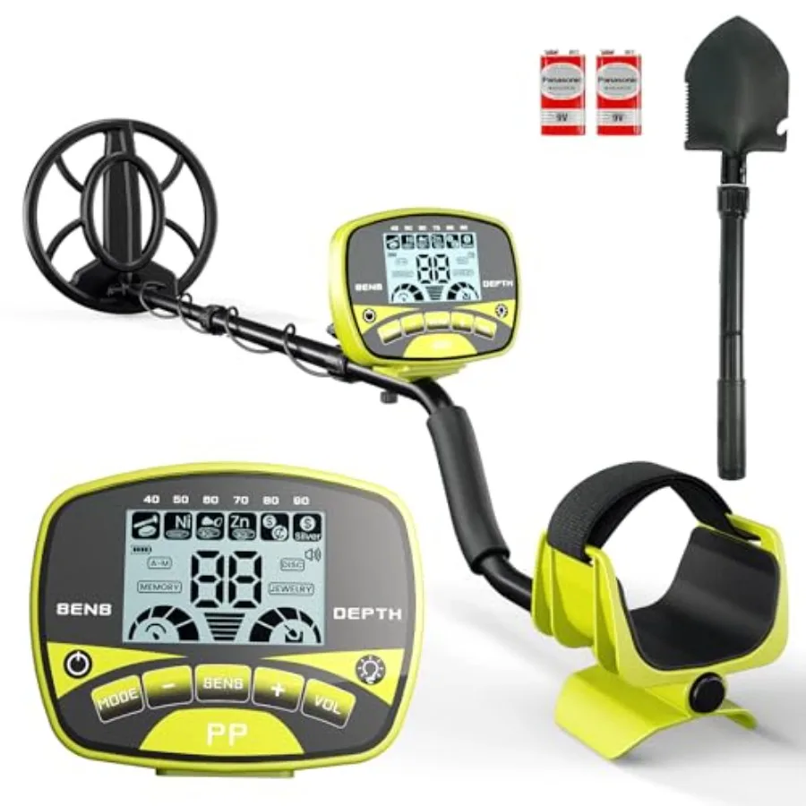 

Металлоискатель для взрослых и профессионалов, беспроводной детектор золота, 5 режимов, усовершенствованный чип DSP, регулируемая длина, ЖК-дисплей с подсветкой