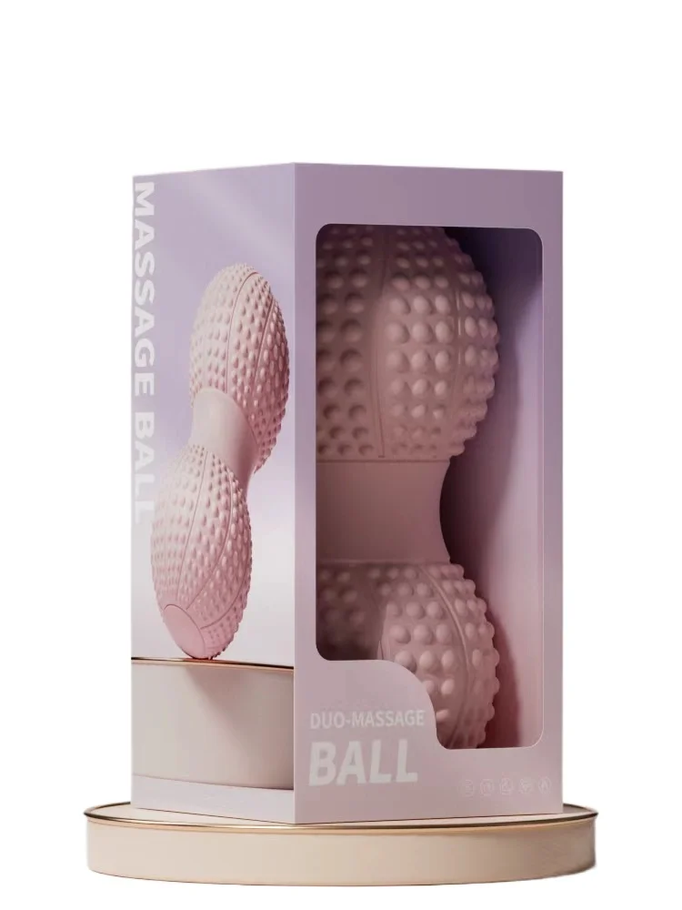 Fascia Peanut Massage Ball Double Lacrosse Foot Back Yoga Roller Fitness Stretching Tool
