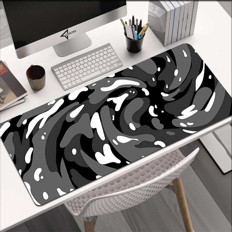 Strata Liquid Art Mouse Pad Computer Laptop Anime Keyboard Mouse Mat Xxl Large Mousepad Keyboards Gamers Decoracion Desk Mat