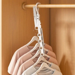 Dobrável Magic Clothes Hanger, Cremalheira portátil do furo do revestimento, Organizador de secagem do curso ao ar livre 10 principais vendas para secar roupa - №10