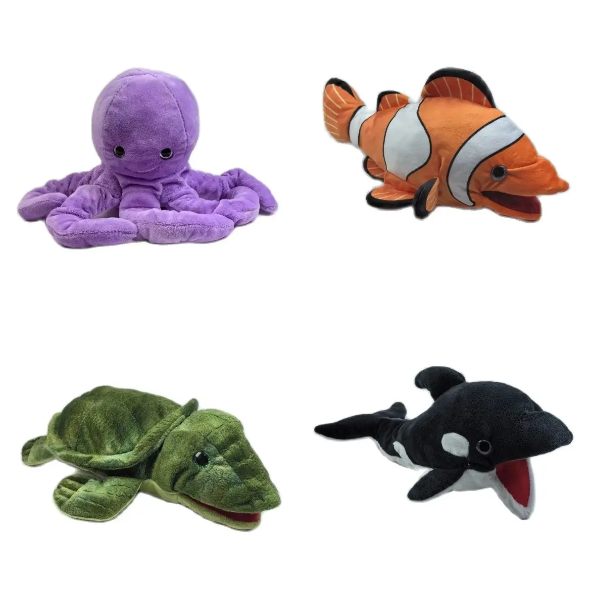 23-34cm Marine Animal Children Gifts Educational Toy Puppet Show Plush Doll Plush Toy Animal Plush Hand Puppets Stuffed Toys