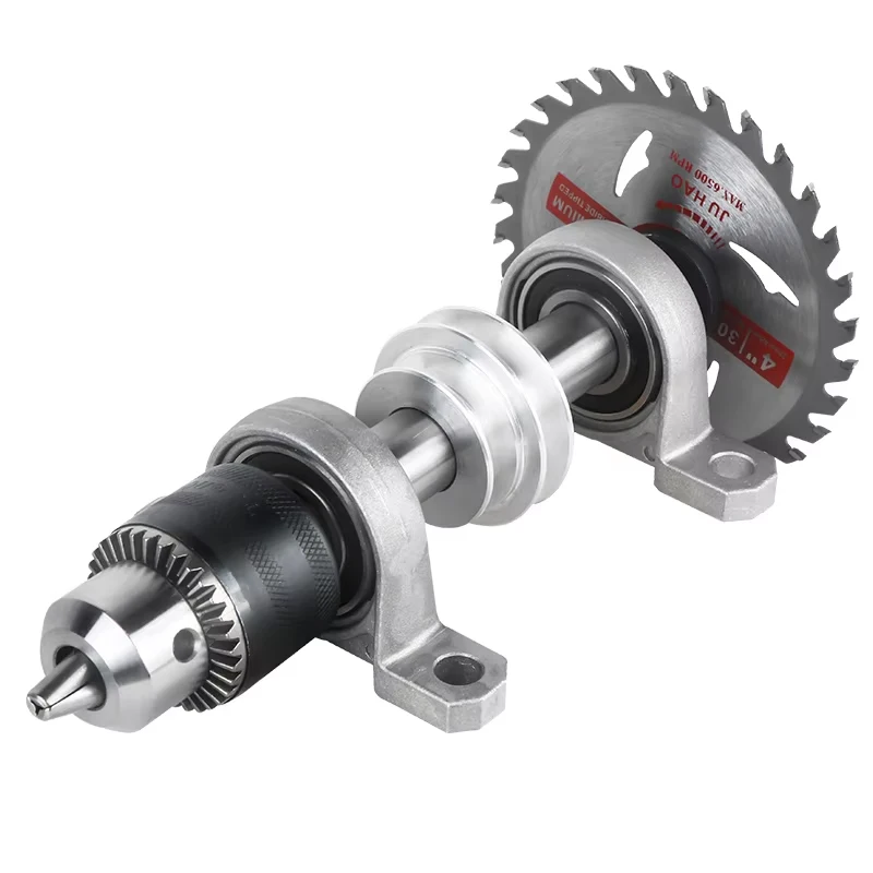 DIY Woodworking Spindle Bearing Seat Drill Chuck Set - Grinding Cutting Collet Tool Kit for Woodworking Cutting Machines