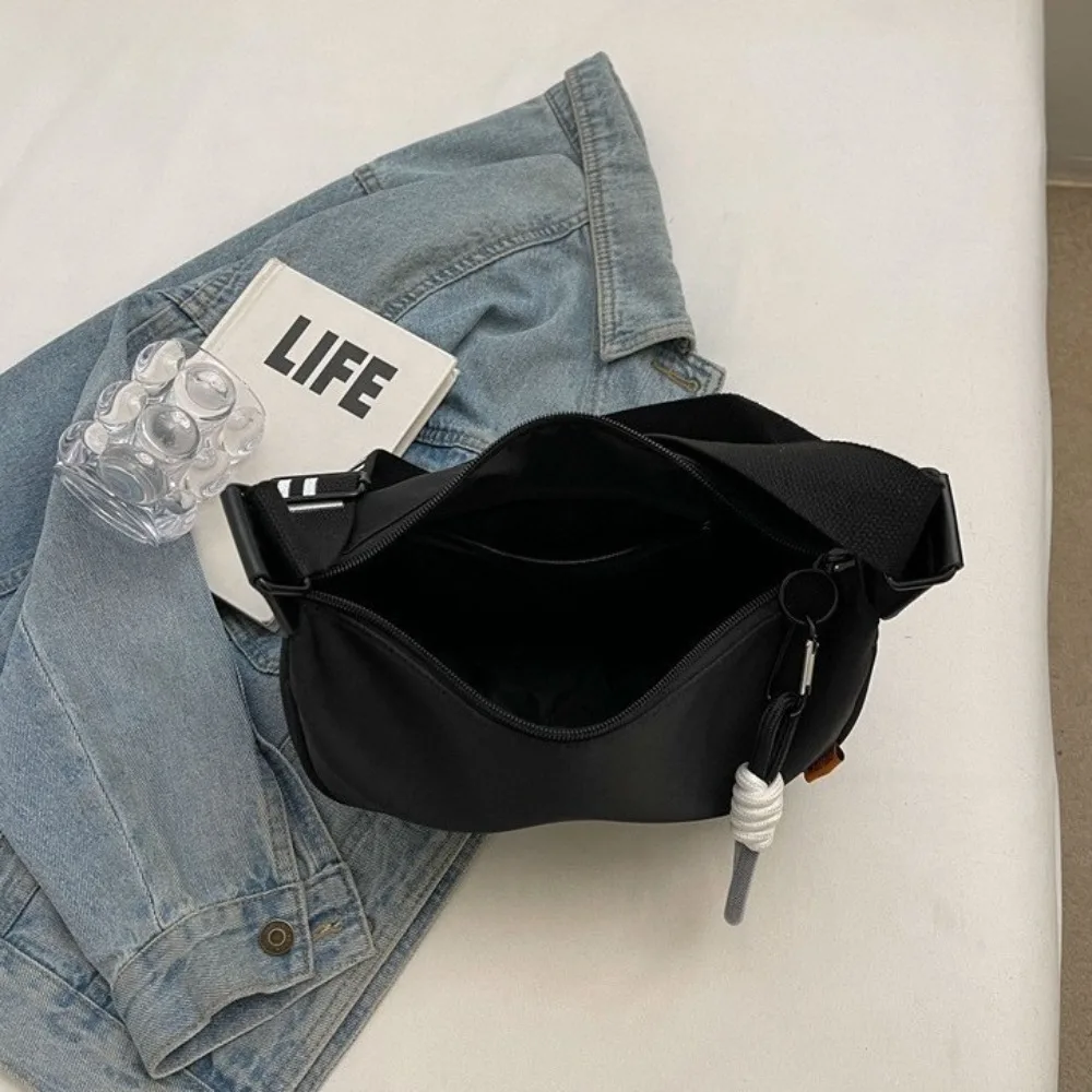 New Fashion Crossbody Bag Simple Wide Shoulder Strap Design Single Shoulder Bag Original Style Commuting Dumpling Women Bag image 4