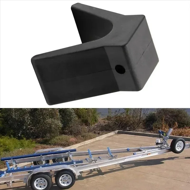 

For Non Marking Mounting Hole New for 2 Inch Width 3 Inch V-Span V-Style Boat Trailer Bow Stop Block Trailer Rubber Bow Stop