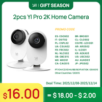 YI 2K 3MP Cameras 2/4Pack Homekit IP Security Protection System with Night Vision for Office/Baby/Nanny/Pet Monitor Wifi CCTV