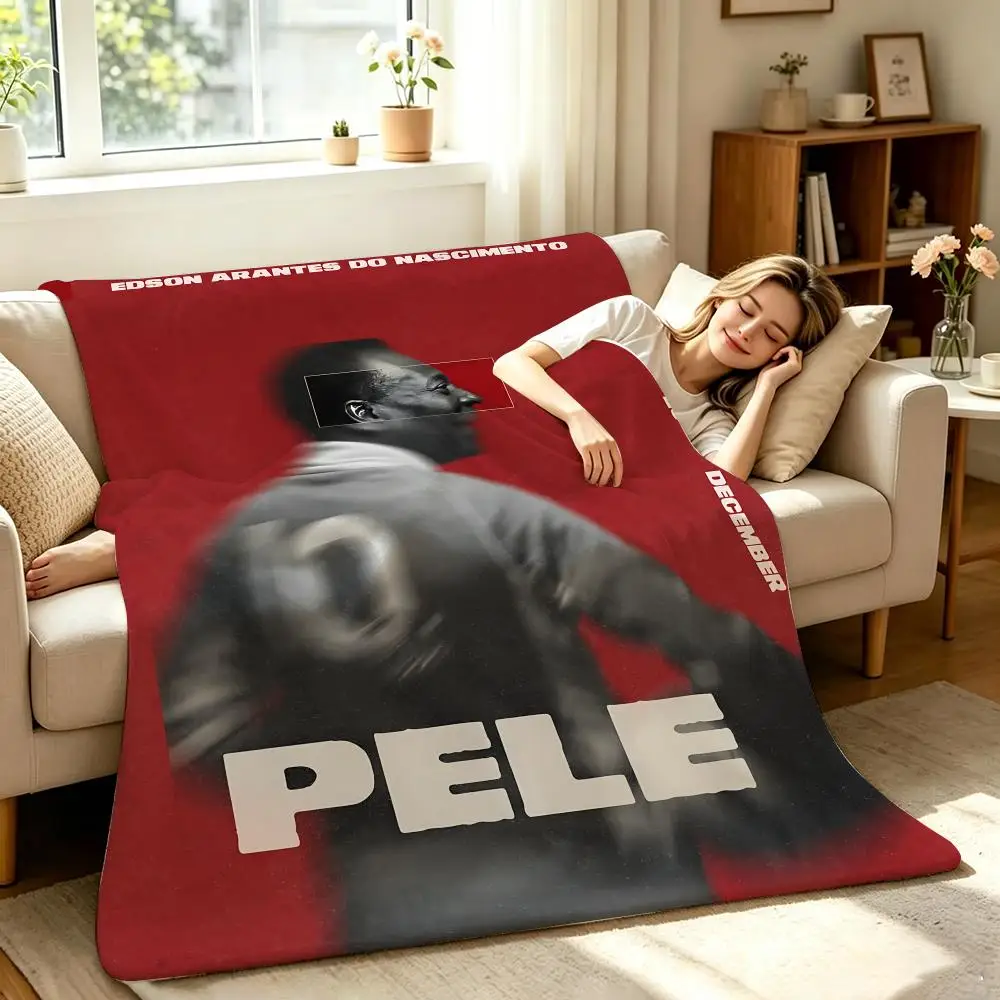 Celebrity P-Pele Throw Soft Warm Flannel Throw Blanket, Multi-use for Sofa Bed Office Nap
