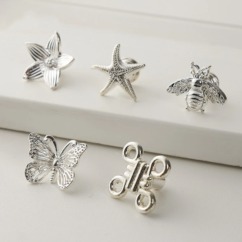 1PC Small Cabinet Knob Creative Butterfly Flower Drawer Pull Furniture Cupboard Door Handles Dresser Wardrobe Jewelry Box pull - zdjęcie 1