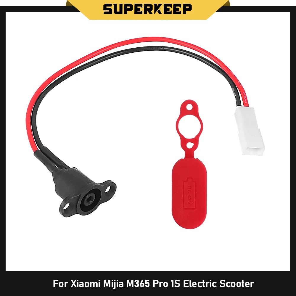 Agujero de carga cubierta impermeable Cable de carga para Xiaomi Mijia M365 Pro 1S piezas de patinete eléctrico accesorios de puerto de carga