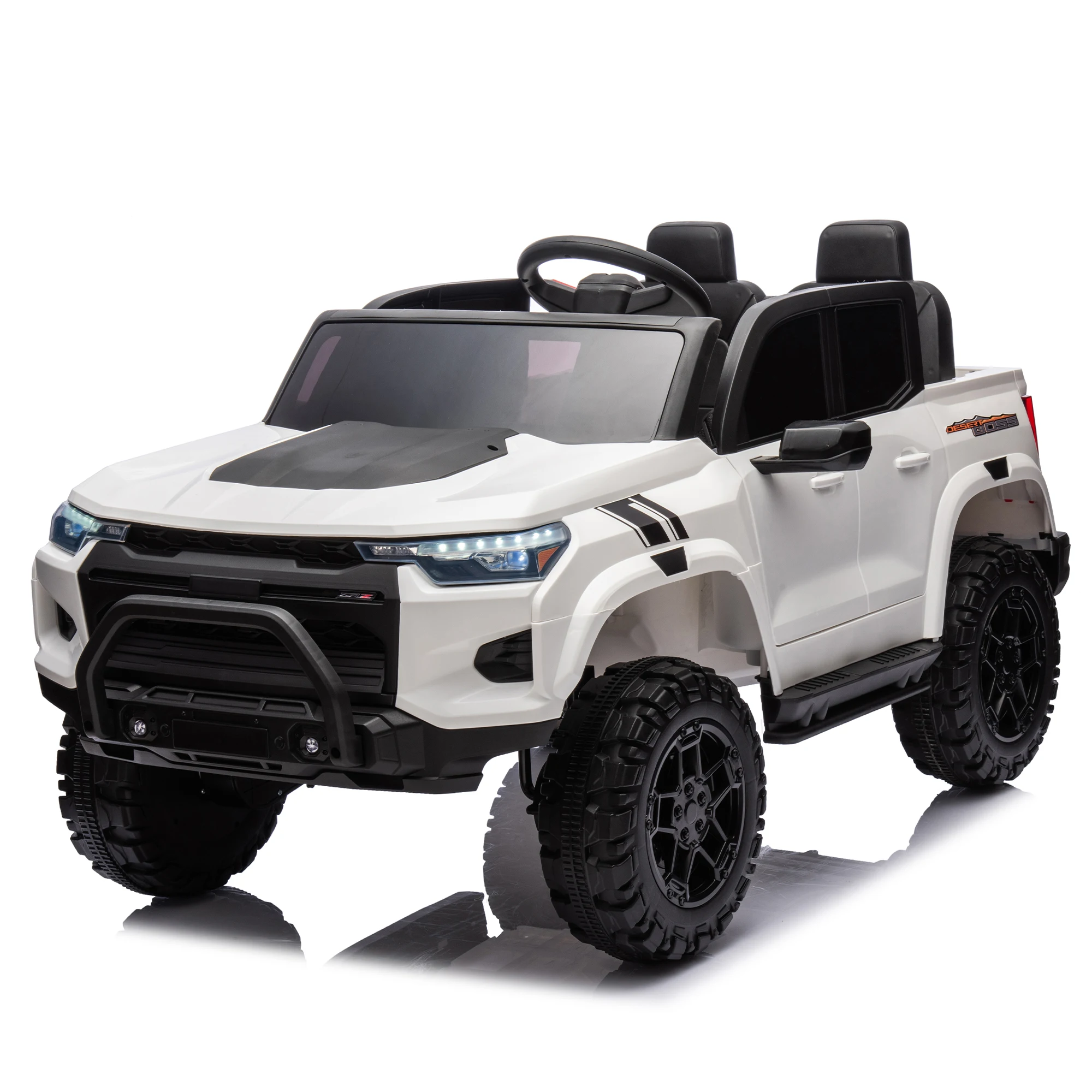 24V10A Two-Seater Kids Ride On Electric Pickup Truck-800W Motors,Parent Remote,High Gate Safety Design,USB,Bluetooth,for Ages 3+