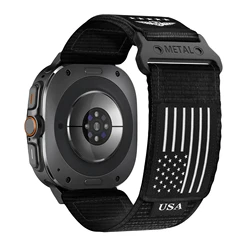 Rugged Nylon Strap For Samsung Galaxy Watch 7 Ultra 47mm accessories Sport Fabric bracelet correa Galaxy watch 8/8 classic band