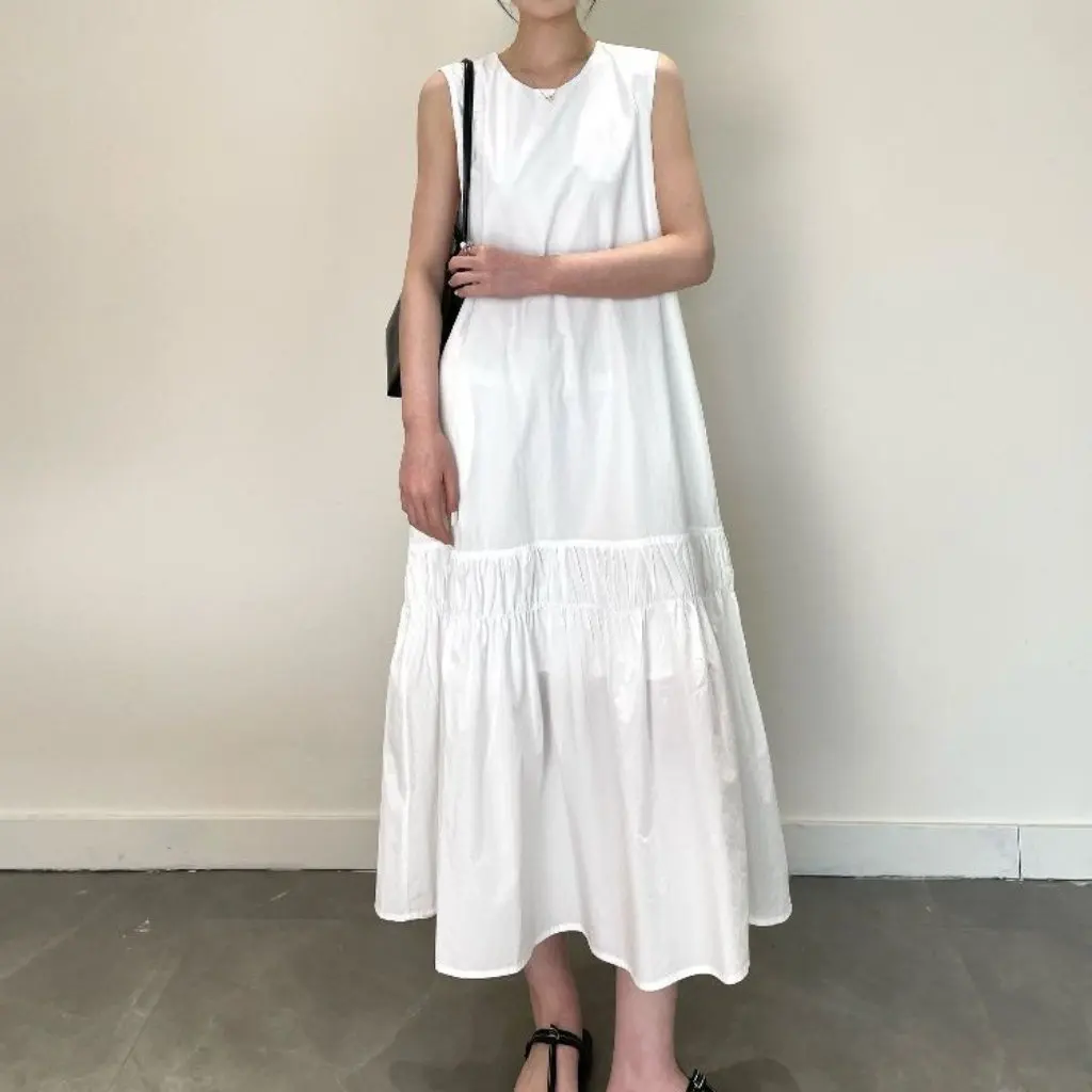 Robe stéréo smockée de Style K pour femmes, à la mode, dos découpé, gilet décontracté, Simple, nouveau Style pour l'été