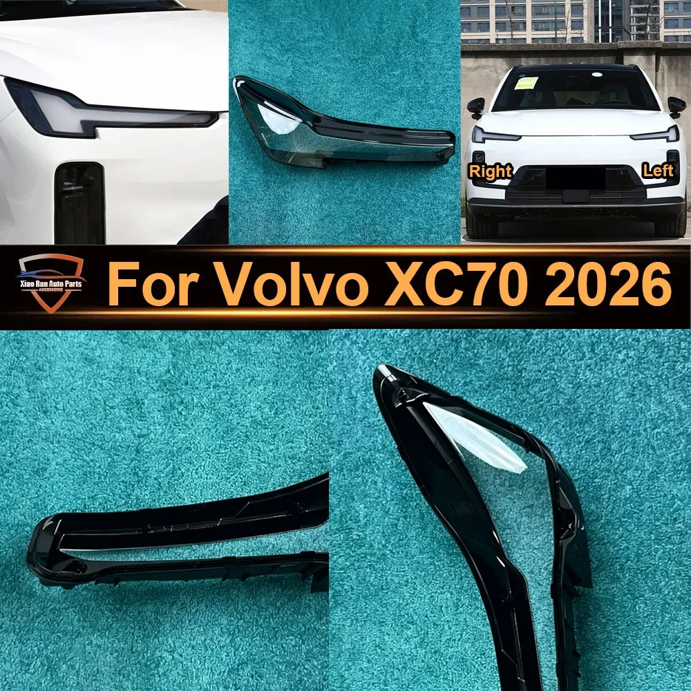 

Front Headlight Cover Transparent Lamp Shade For Volvo XC70 2026 Headlamp Shell Lens Plexiglass Replace Original Lampshade