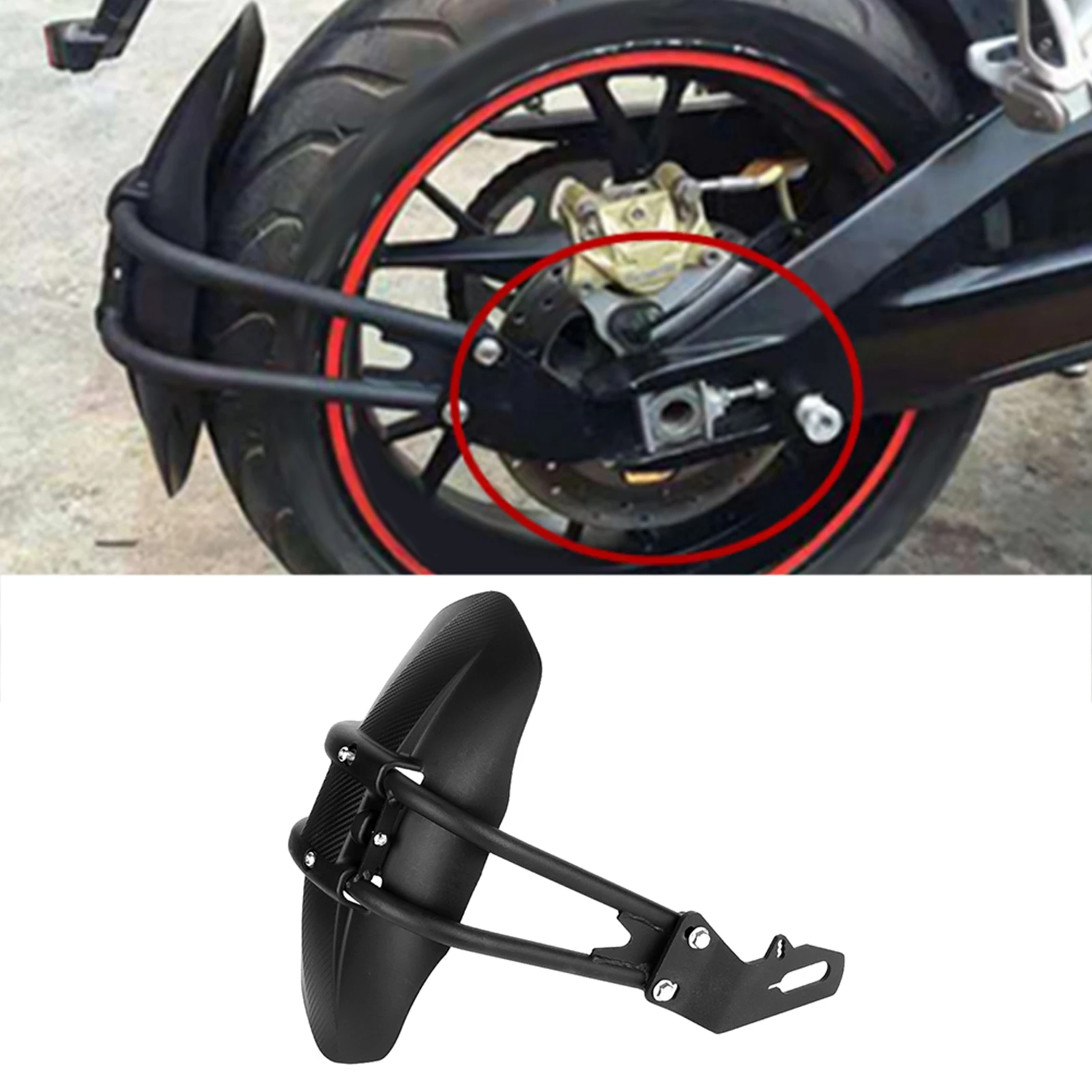 

Motorcycle Back Mudguard Motorcycle Fender Modified Rainboard Rear Cover Back Mudguard Protector Motorcycle Mudguard Protector