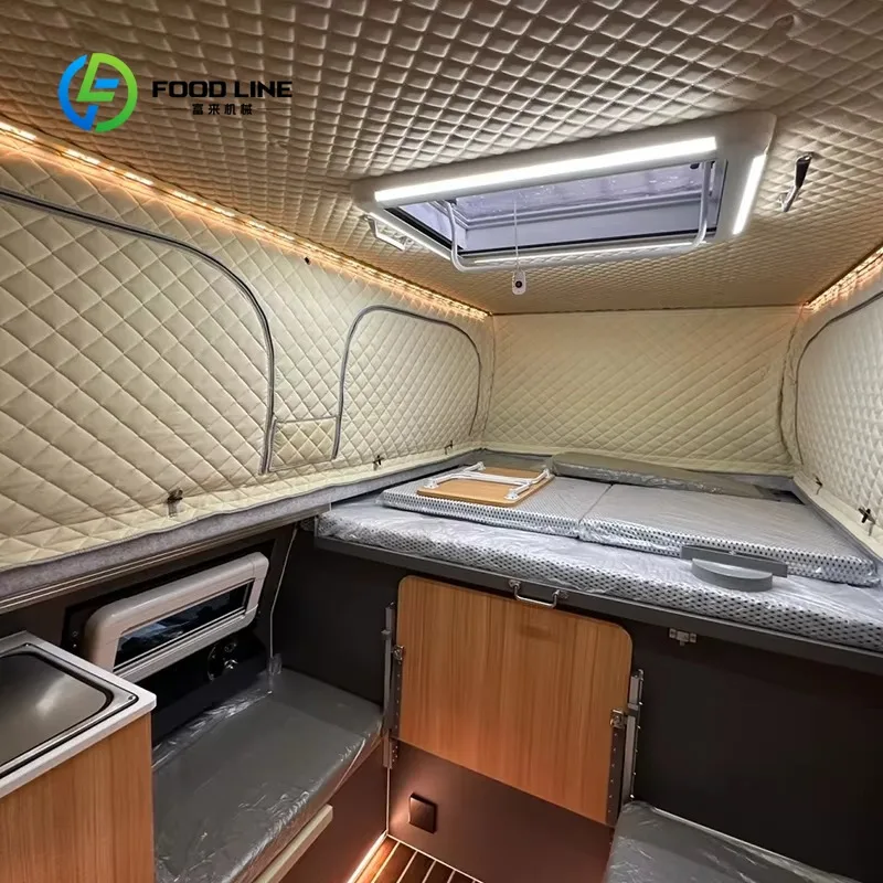 Customized Pop Up Truck Camper With Side Kitchen And Storage Cabinet For Off Grid Living Bulk Purchase Discount