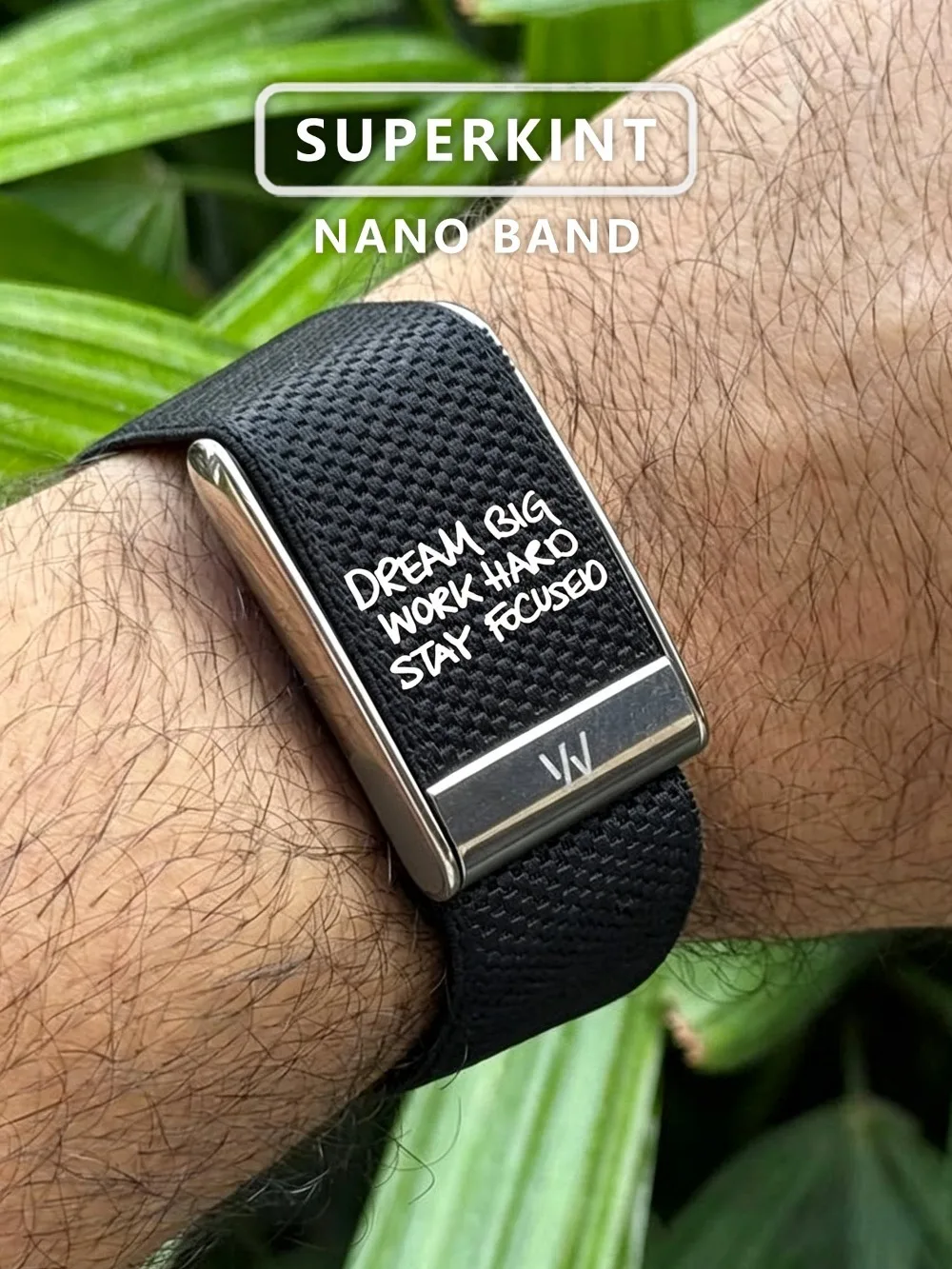 WHOOP 5.0 Compatible Black Printed Nylon Sport Band Crown Pattern Slogan Strap Breathable Replacement Fitness Wristband