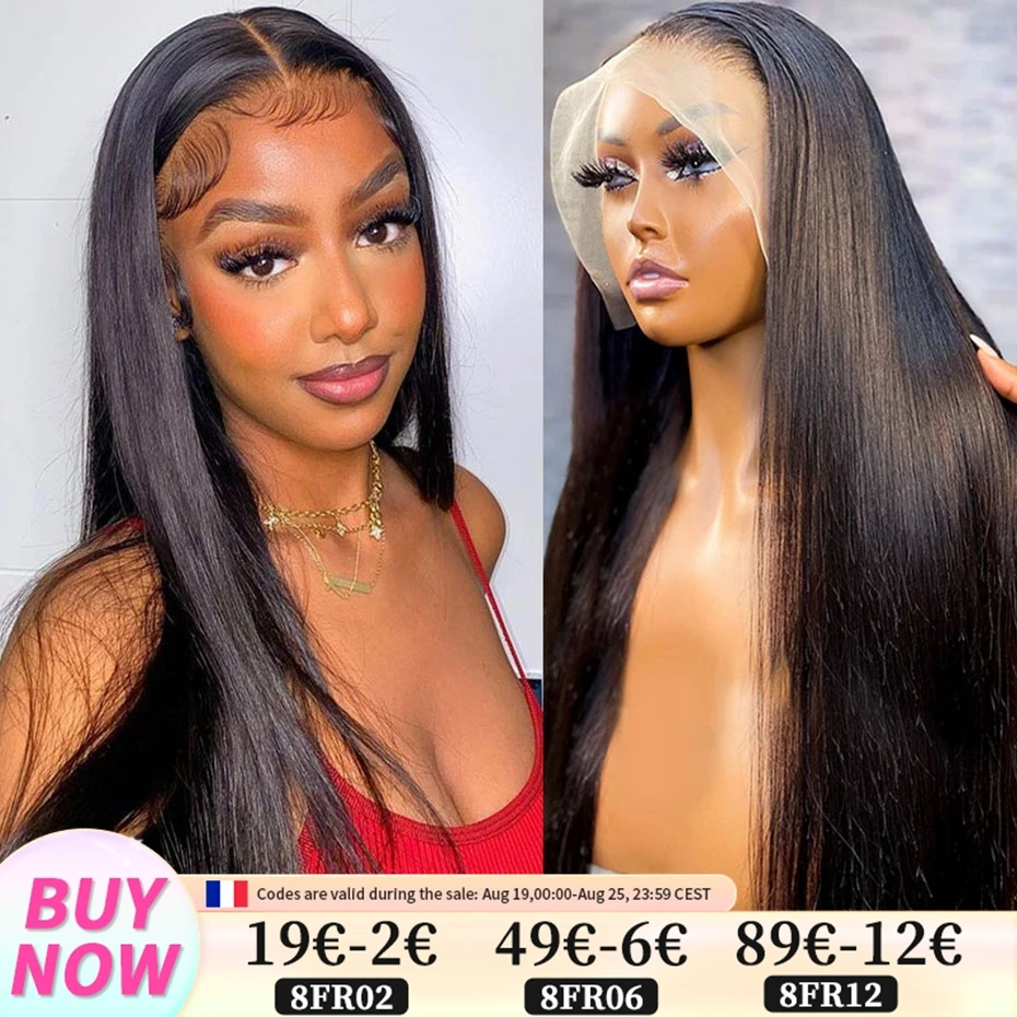 Human Hair Straight Wig 13x4 Lace Front Wigs Brazilian Wigs Bleached Knots Smooth Wigs Natural Hair For Black Women Remy Jarin