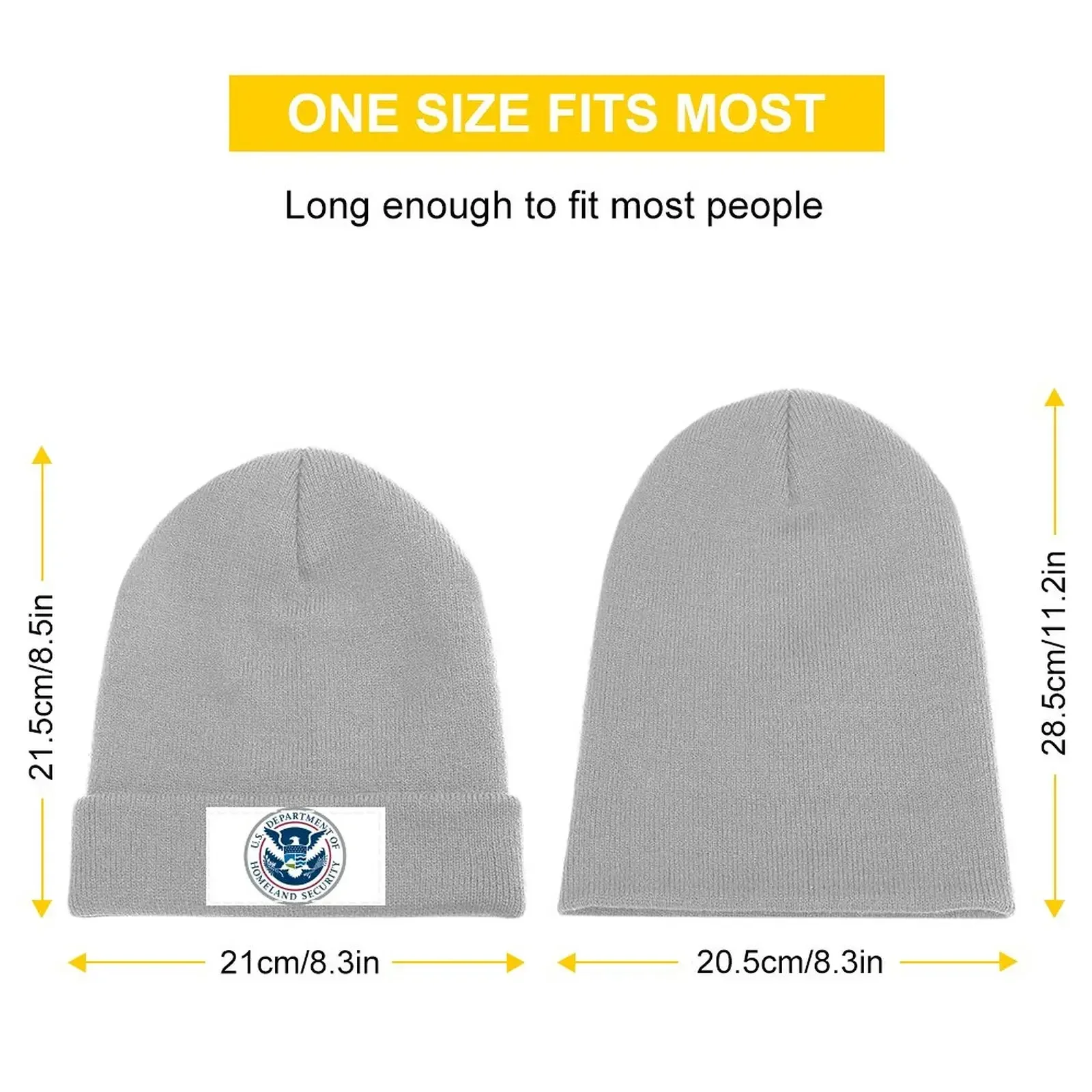 U.S. DEPARTMENT OF HOMELAND SECURITY SEAL US UNITED STATES DHS Knitted Hat boonie hats Hats Rave Beach Bag Hat Women Men's