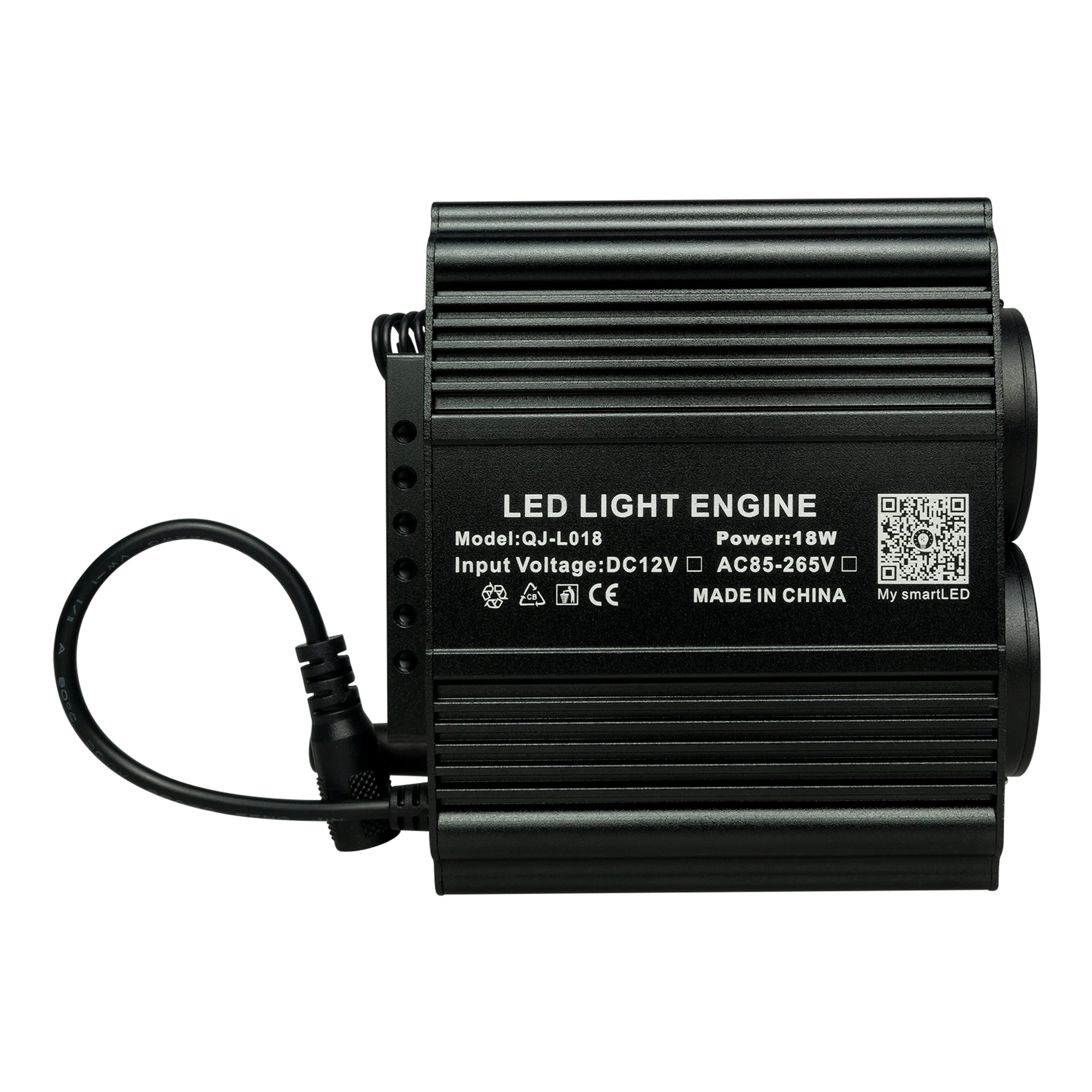 18W 2 ports RGBW Twinkle&Meteor 2-in-1 Fiber Optic Light APP Control Starlight Headliner RGBW Sound Activate White shooting Star