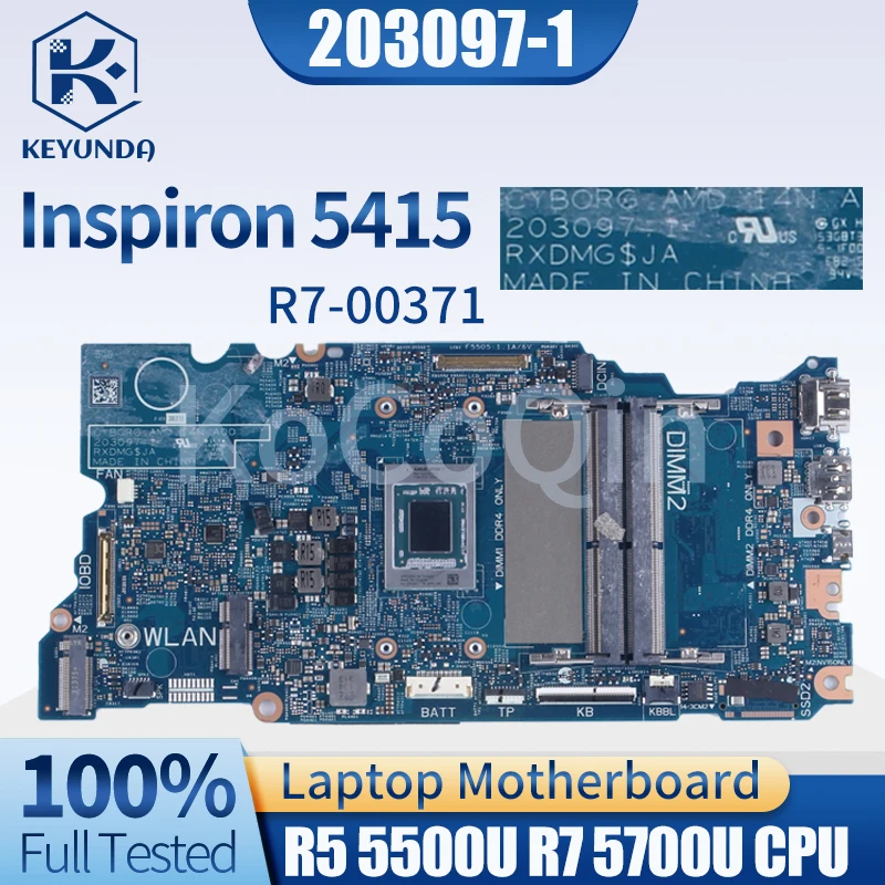 Imagem -02 - para Dell Inspiron 5415 Notebook Placa-mãe Cn0fh5fm 0fh5fm Cn-0wkfhk 0wkfhk r5 5500u r7 5700u Ddr4 Laptop 2030971