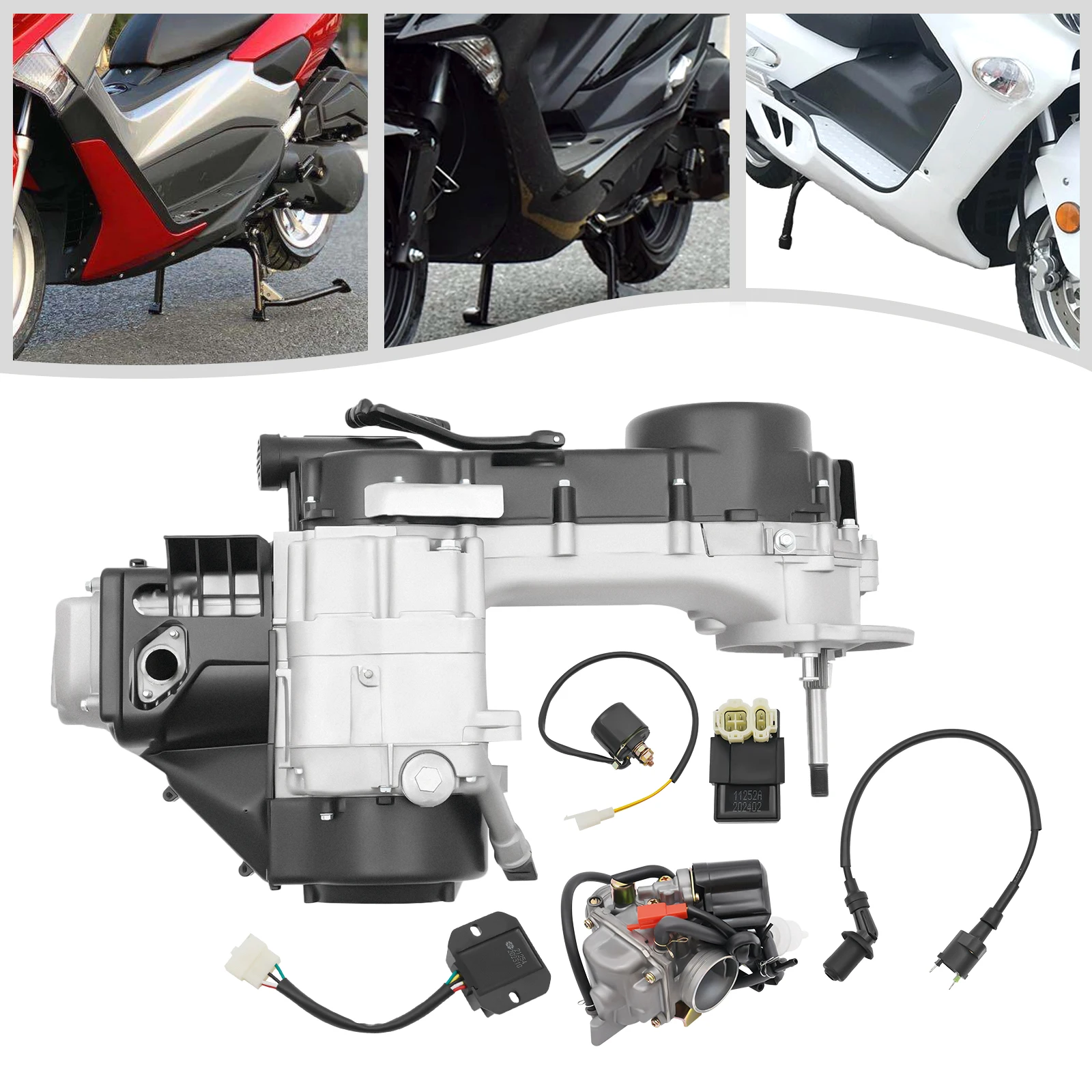 محرك محرك GY6 150cc مع ملحقات للدراجات البخارية ومركبات ATV وقطع الغيار