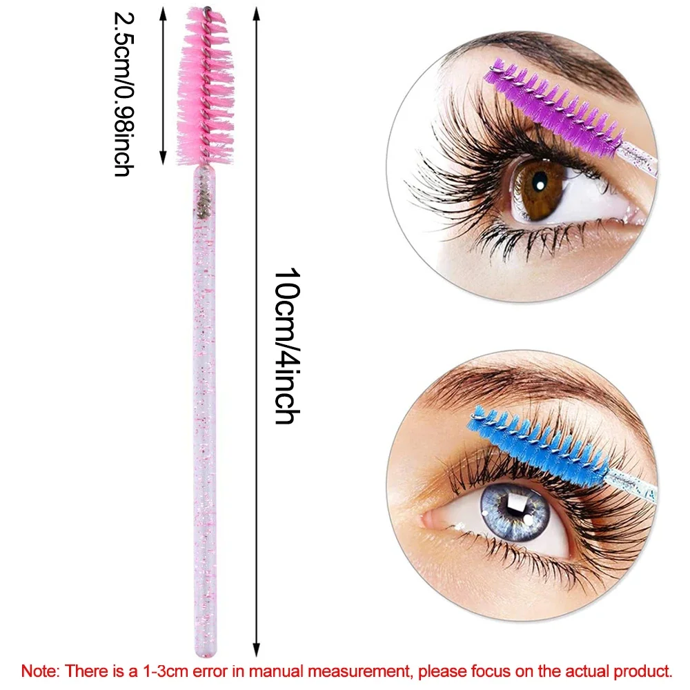Conjunto de pincéis para cílios, 500/1000 peças, atacadista, descartável, rímel, extensão de cílios, varinhas de sobrancelha, aplicador, ferramenta de maquiagem