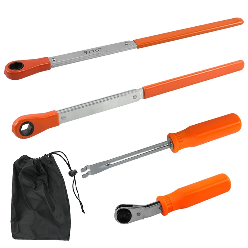 

Fork End Release Tool And Multi-Size Ratcheting Wrench Set For Automatic Slack Adjustment;