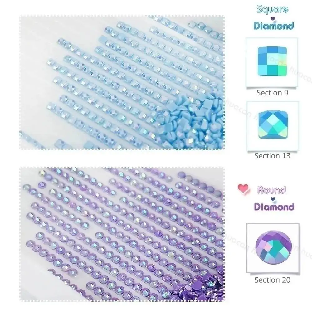 Huacan الماس اللوحة الحيوان الكلب الوافدين الجدد الماس الفسيفساء الكرتون ميرو ديكور فني للمنزل Diy بها بنفسك هدية حجر الراين صور #4