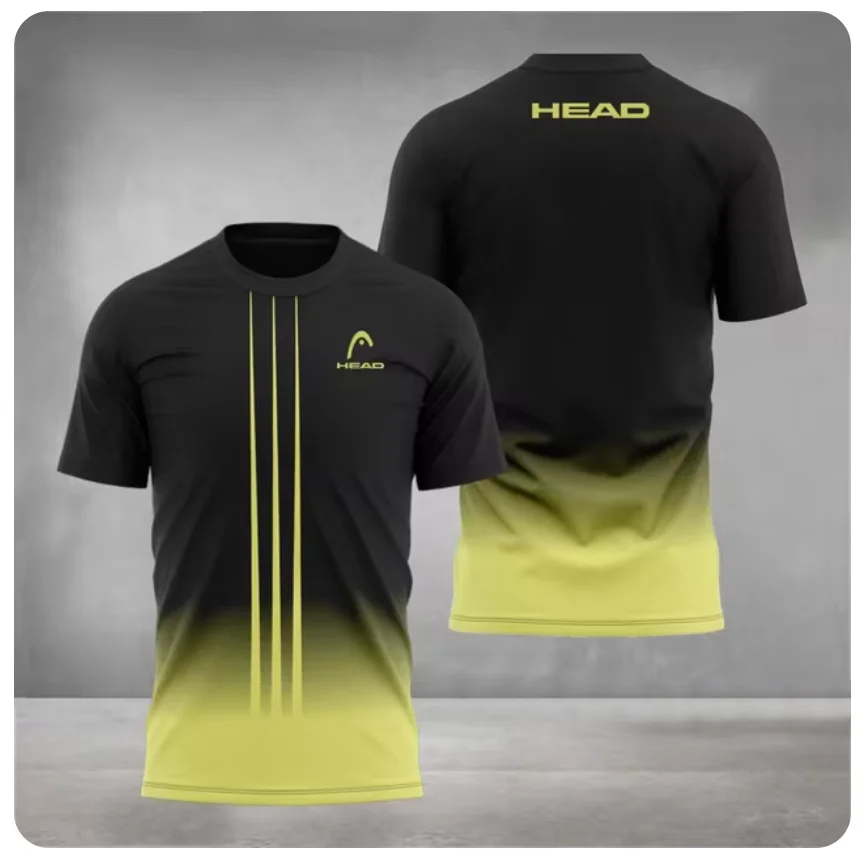 

Men's round neck short sleeved casual T-shirt, 3D printed, suitable for badminton, tennis, sports, summer, breathable, trendy 20