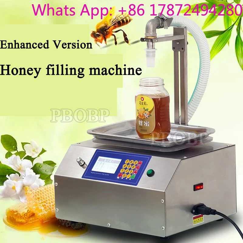 Viscous Liquid Filling Machine With Weighing System for Particle Containing Jam Sauce Paste Automatic Dosing Machine Food Grade