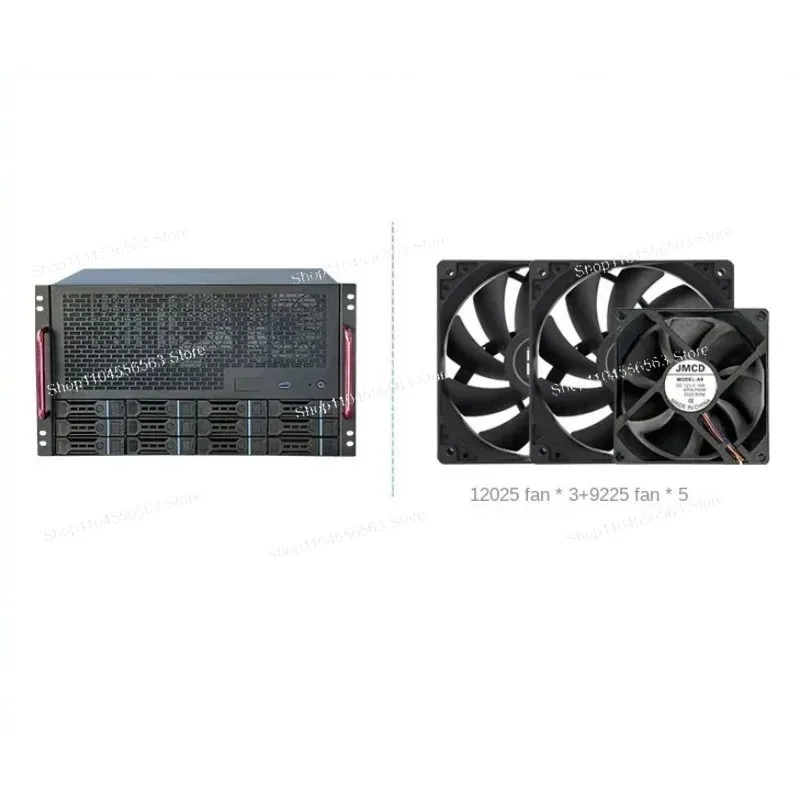 12-Bay NAS Chassis Kit - With ATX Power Supply, 8 Full-Height Slots | For Enterprise/Home