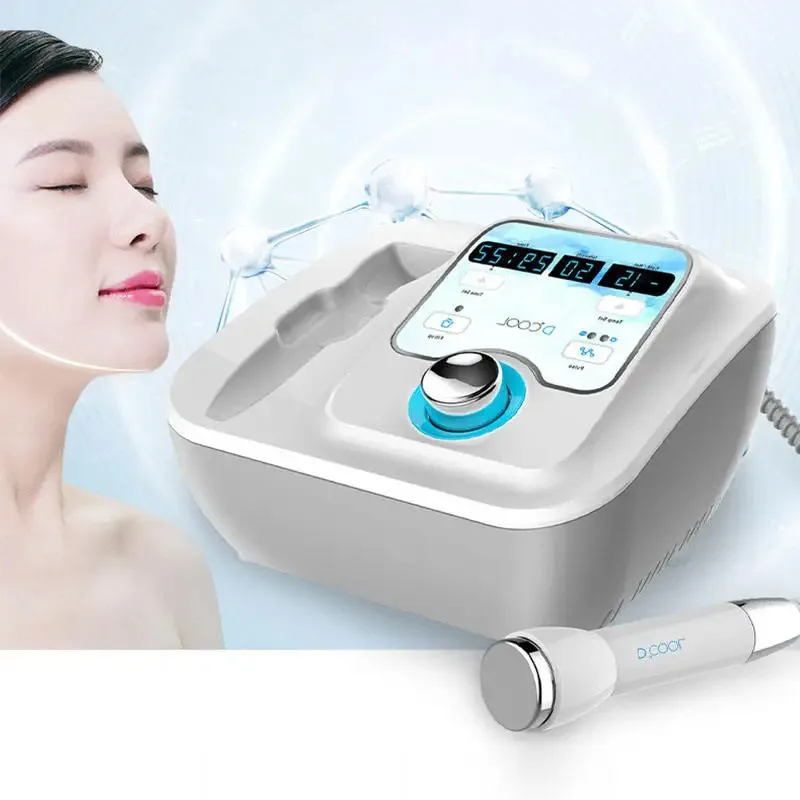 

2024 NEW Dcool Portable Cool + Hot For Skin Tightening Anti Puffiness Facial Electroporation Machine Beauty Device
