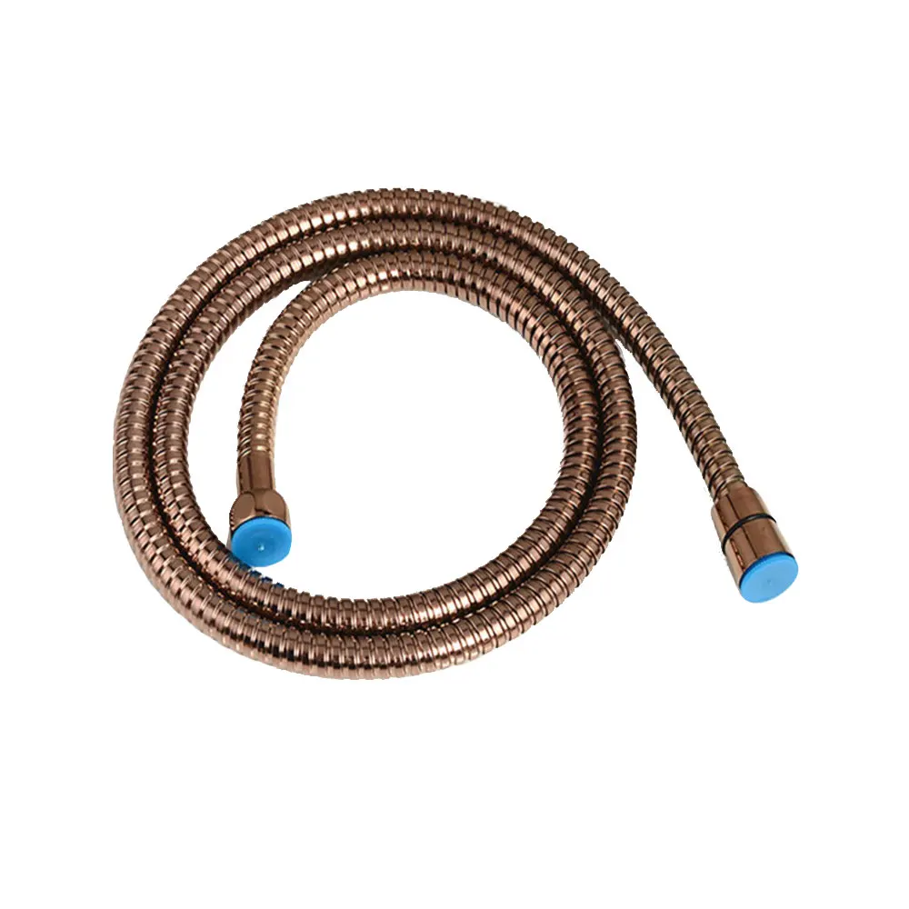 Bagnolux Wholesale SUS304 Stainless Steel 1.5m Shower Hose Flexible Bathroom Water Rose Gold Finish Plumbing Pipe