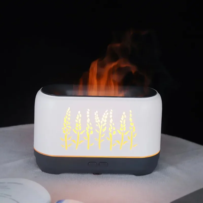 

New Design Products Portable Essential Oil Flame Aroma Diffuser Desktop Aromatherapy Machine