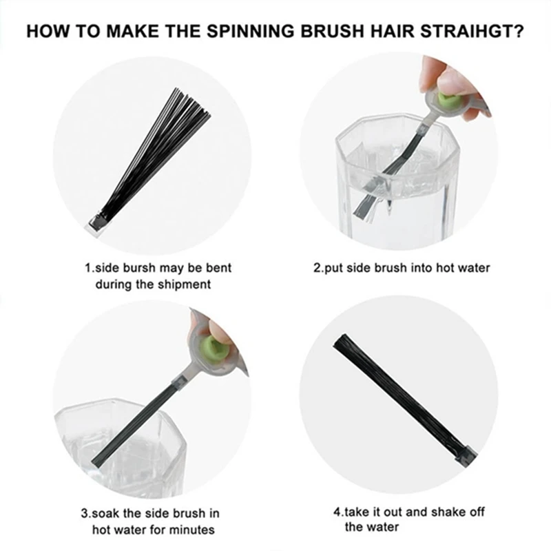 قطع غيار للروبوت الأيسر ، ملحقات مكنسة كهربائية ، فلاتر ، شريط مطاطي ، فرش جانبية ، M210 ، M210S ، M210B ، M213