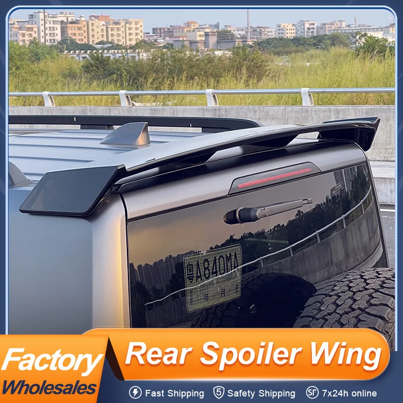 

For Great Wall Haval H9 2nd 2024 25 26 Rear Roof Trunk Lid Car Spoiler Wing Sport Glossy Black Exterior Upgrade Accessories
