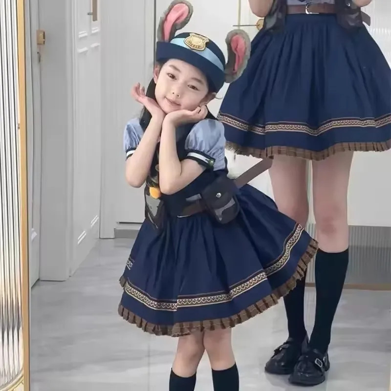 

Zootopia2 Judy Rabbit Police Officer Hat Theme Park Photo Prop Small Fashionable Baseball Cap Breathable Comfortable Accessory