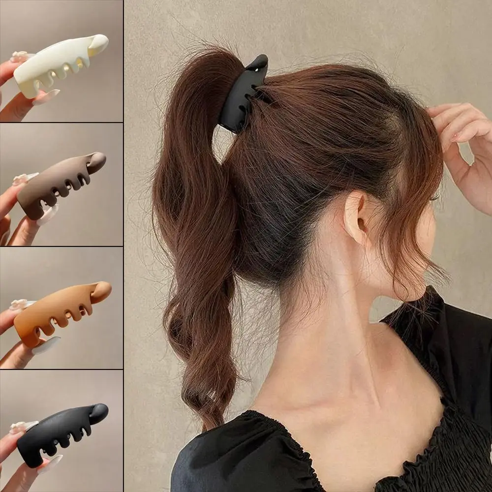 أداة تصفيف الشعر الكورية الموز قبضة بسيطة تصميم الأزياء تويست مخلب كليب ذيل حصان حامل للنساء الفتيات