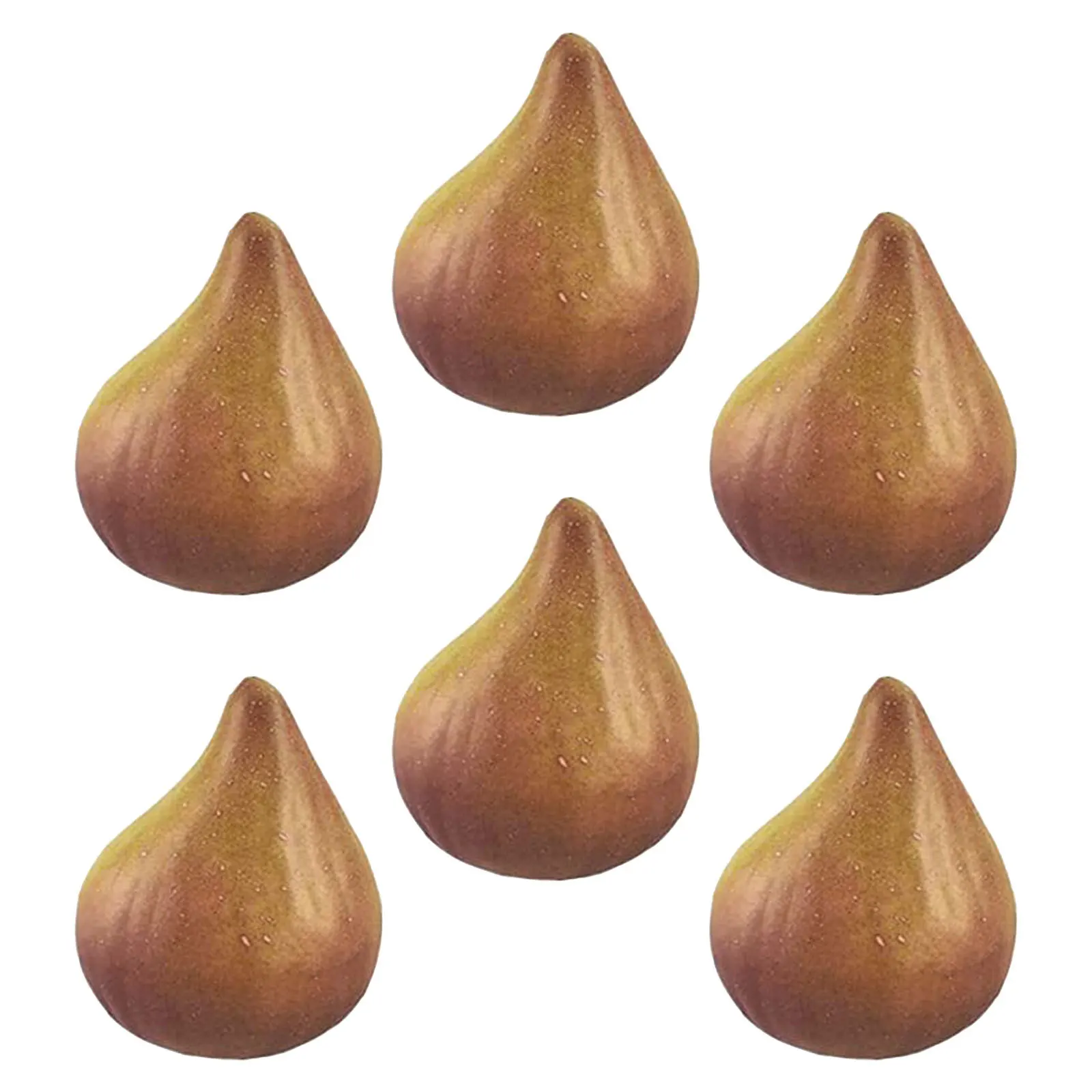 

6Pcs Artificial Fig Fruit Realistic Kitchen Cabinet Decor Home Table Props Photography Faux Fruit Decoration Prop Food