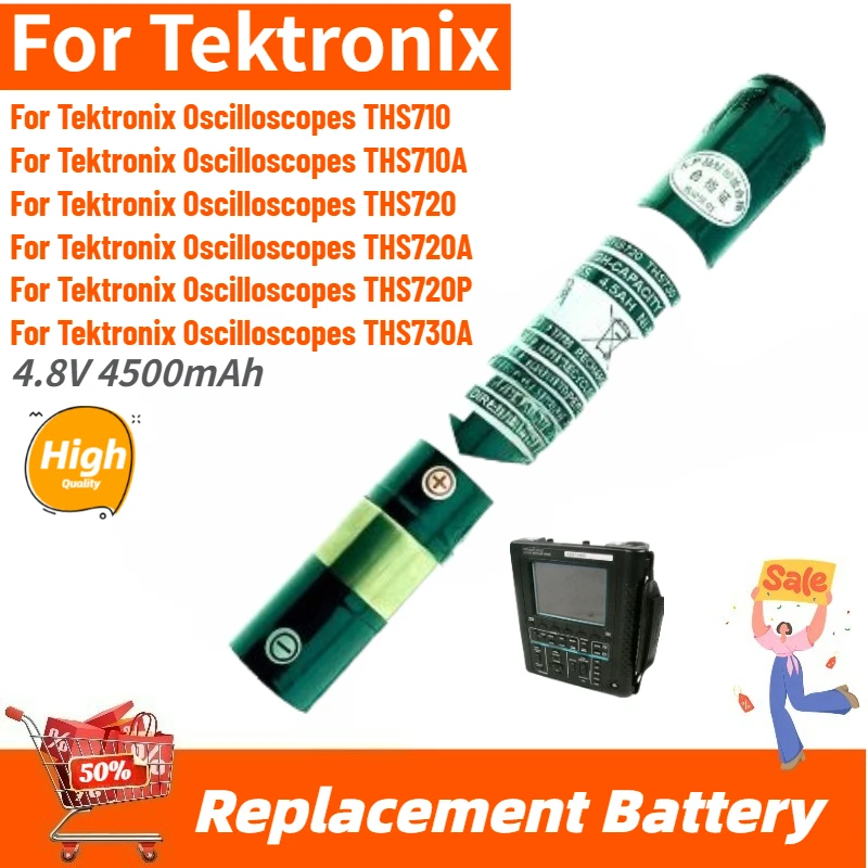

High Quality Battery 4.8V 4500mAh For Tektronix Oscilloscopes THS710 THS720 THS710A THS720A THS730A THS720P Brand New